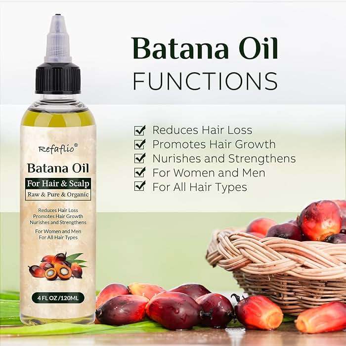 Batana Oil for Hair Growth, Dr Sebi Organic Raw Batana Oil, Enhances Hair Thickness, Prevents Hair Loss for Men and Women 120ml. - Image 2