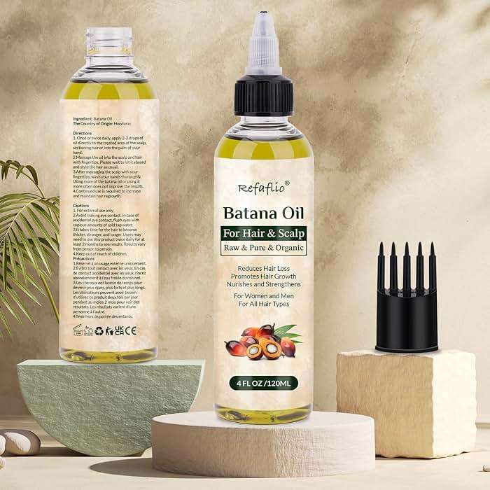 Batana Oil for Hair Growth, Dr Sebi Organic Raw Batana Oil, Enhances Hair Thickness, Prevents Hair Loss for Men and Women 120ml. - Image 7