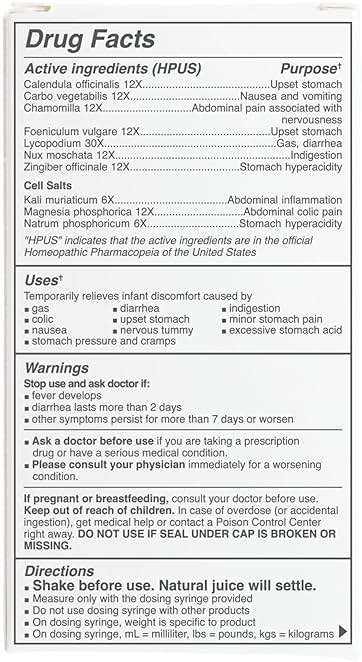 Dr. Talbot's Infant Tummy Ache Relief with Cell Salts - 4 fl oz - Naturally Inspired Kids Stomach Relief - Natural Apple Flavor - Includes Syringe - Image 4