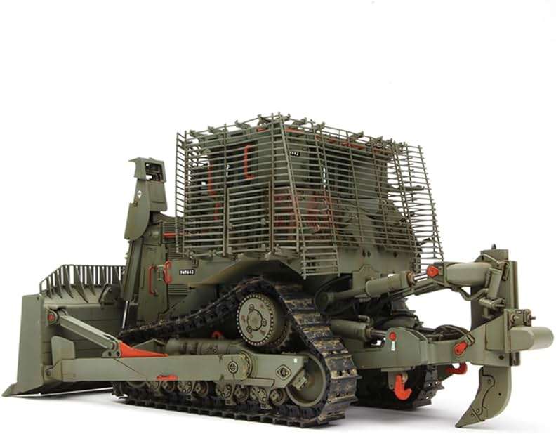 花田制造 Meng SS-010 D9R Armored Bulldozer with Slat Armor, 1/35 Scale Military Model Kit - Image 6