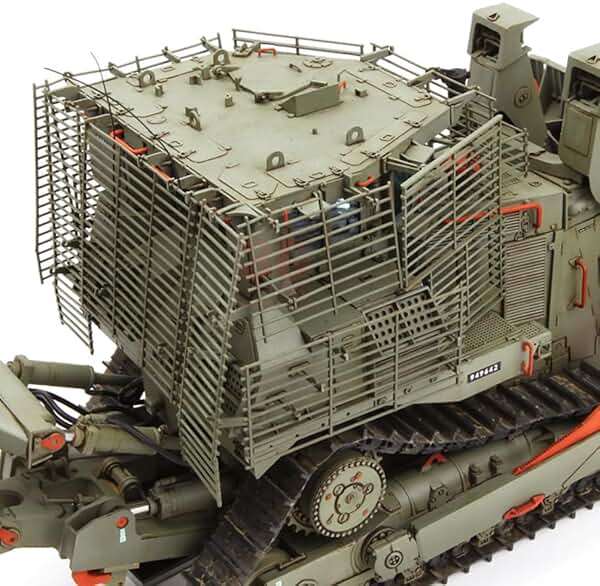 花田制造 Meng SS-010 D9R Armored Bulldozer with Slat Armor, 1/35 Scale Military Model Kit - Image 7