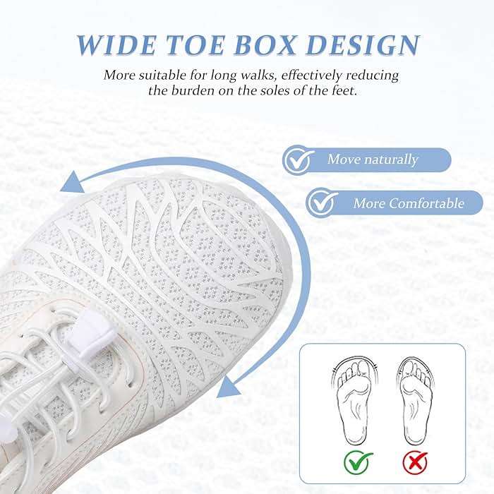 Barefoot Shoes for Women & Men, Grounded Walking Hiking Barefoot Shoes, Wide Toe Box Non-Slip Water Athletic Footwear, Comfortable Vitality Barefoot Footwear, Trail Running Sneakers Unisex - Image 3