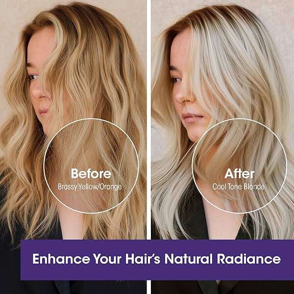 Giovanni Color Chic Purple Shampoo for Blonde, Gray, Silver, White, & Bleached Hair - Reduces Brass, Yellow, & Orange Tones, Adds Shine, Vegan, Cruelty Free, Lauryl & Laureth Sulfate Free - 13.5 fl oz - Image 4