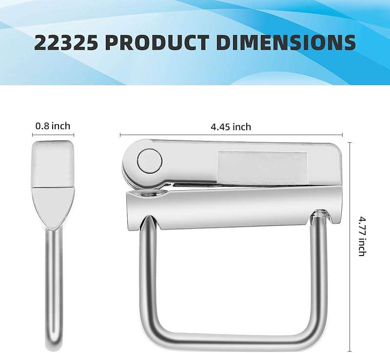 FIX ZHANG 22325 No Tool Anti Rattle Hitch Clamp Tightener for CURT 2 Inch Receiver - Image 2