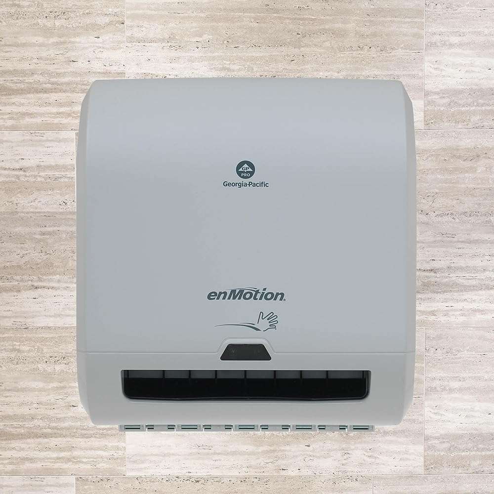 enMotion Georgia‑Pacific (by GP PRO) Impulse 8 in 1‑Roll Automated Touchless Paper Towel Dispenser, Gray, 59497A - Image 2