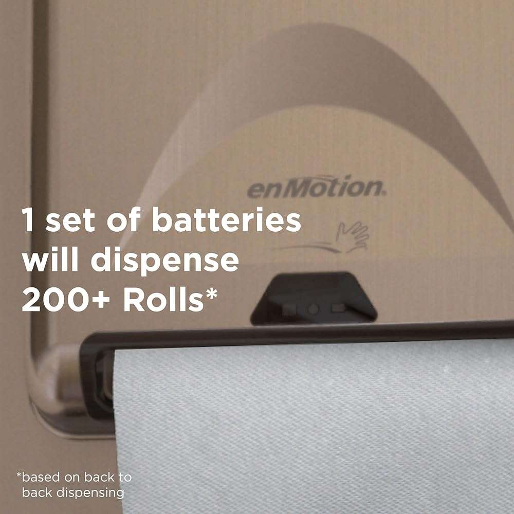 enMotion Georgia‑Pacific (by GP PRO) Impulse 8 in 1‑Roll Automated Touchless Paper Towel Dispenser, Gray, 59497A - Image 8