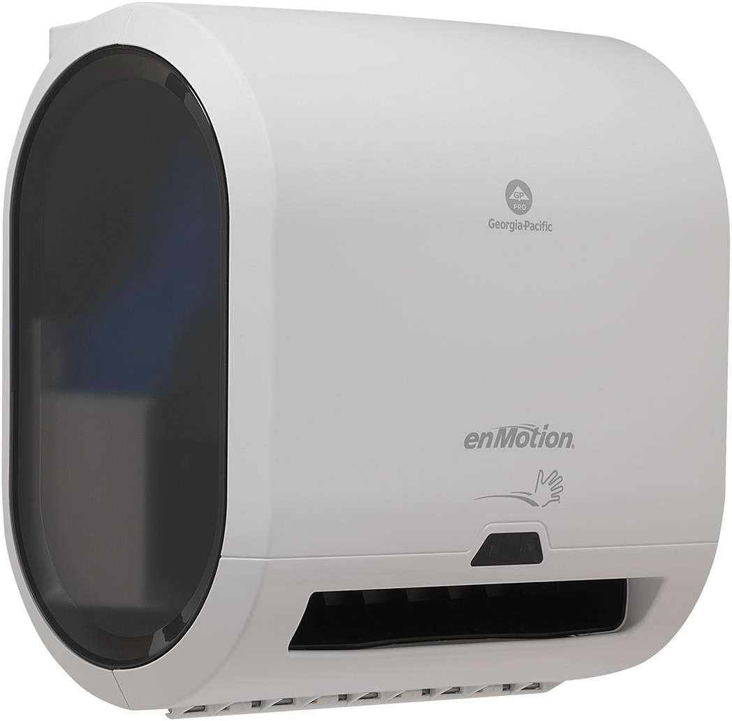 enMotion Georgia‑Pacific (by GP PRO) Impulse 8 in 1‑Roll Automated Touchless Paper Towel Dispenser, White, 59437A - Image 1