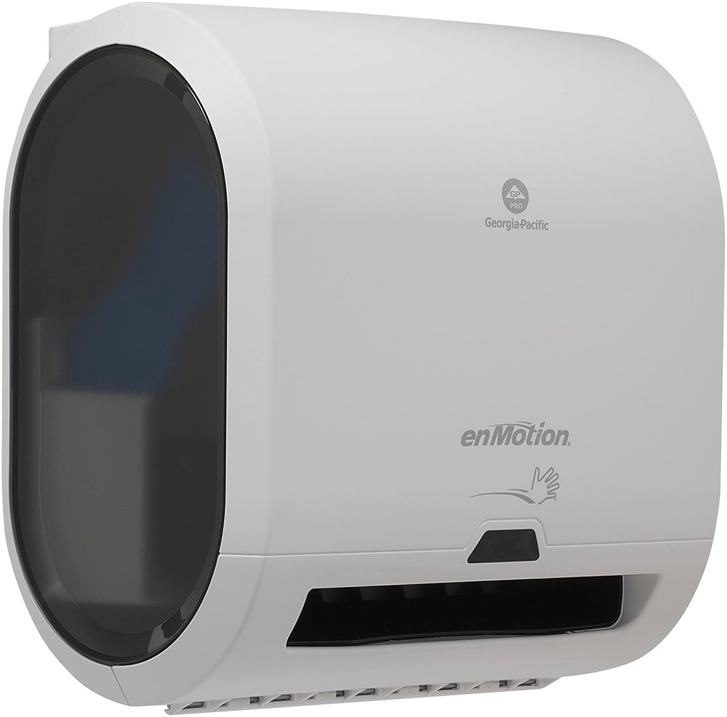 enMotion Georgia‑Pacific (by GP PRO) Impulse 8 in 1‑Roll Automated Touchless Paper Towel Dispenser, White, 59437A - Product Image
