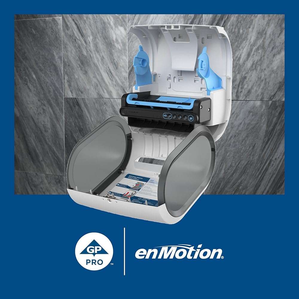 enMotion Georgia‑Pacific (by GP PRO) Impulse 8 in 1‑Roll Automated Touchless Paper Towel Dispenser, White, 59437A - Image 3