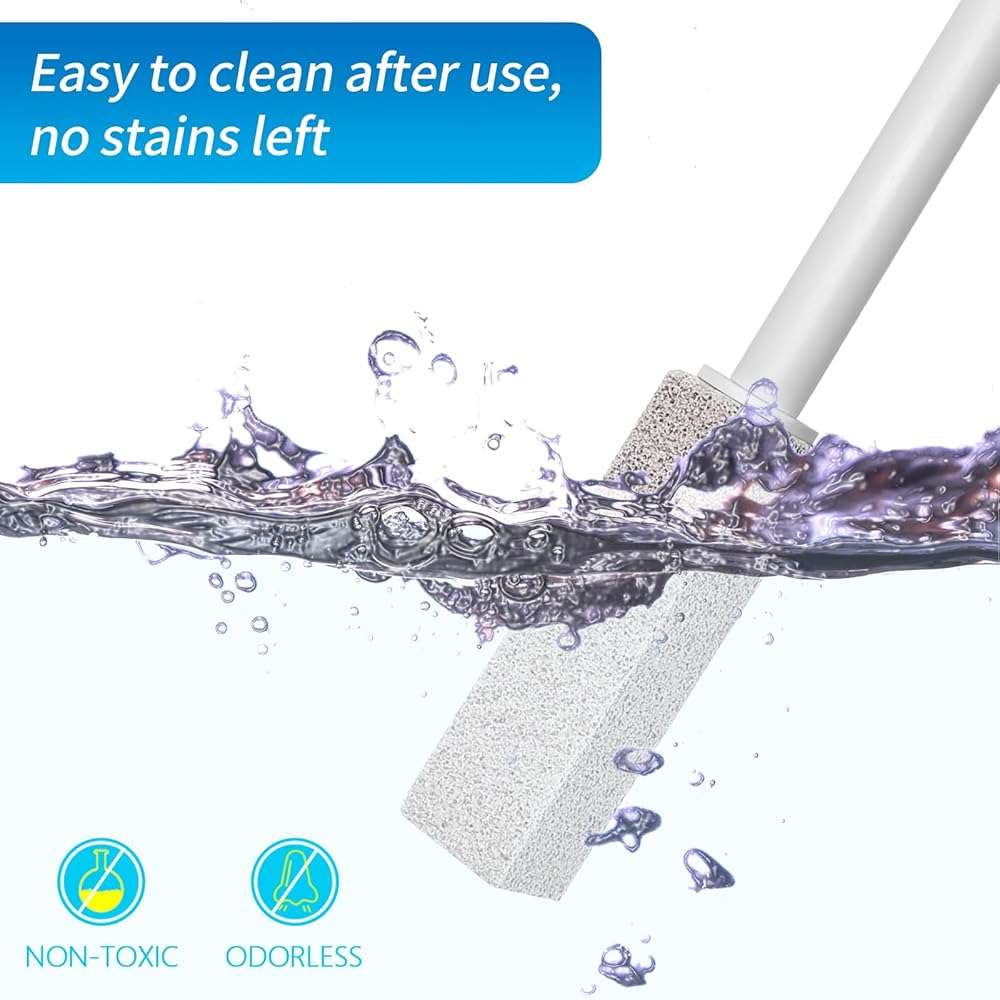 4TH Pumice Stone Toilet Bowl Cleaning – Pumice Sticks with Long Handle, Ideal for Removing Hard Water Rings and Stains, Eco-Friendly and Scratch-Resistant-3Pack - Image 4