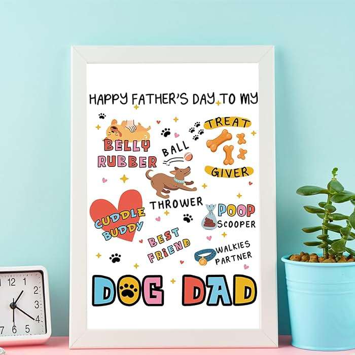 Funny Fathers Day Card for Dog Dad, Lovely Father's Day Card Gift from Dog, Dog Dad Gifts for Men, Unique Daddy Card for Pet Lover - Image 6