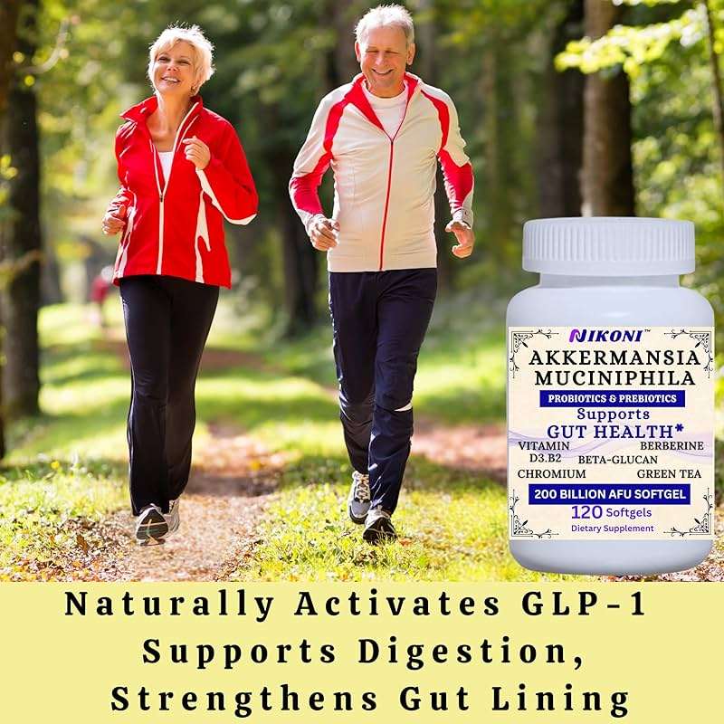 Nikoni Akkermansia Muciniphila GLP-1 Probiotic Supplement for Women & Men, Gut Health (Pack of 4) - Image 7