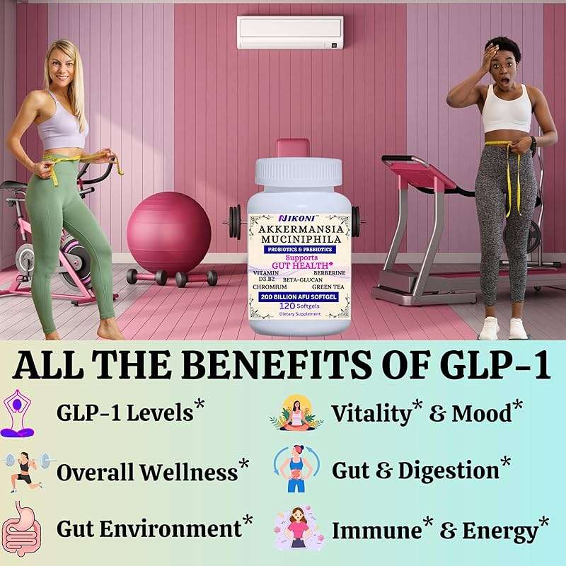 Nikoni Akkermansia Muciniphila GLP-1 Probiotic Supplement for Women & Men, Gut Health (Pack of 4) - Image 9