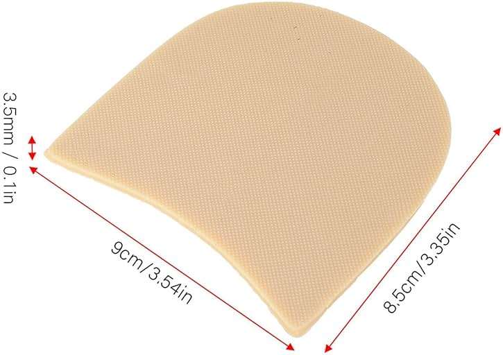 Fydun Boot Heel Replacement, Rubber Anti Slip Sole Pad Thicken for Health Household Shoe Repair Accessories Shoe Repair Boots Yellow (Yellow) - Image 7