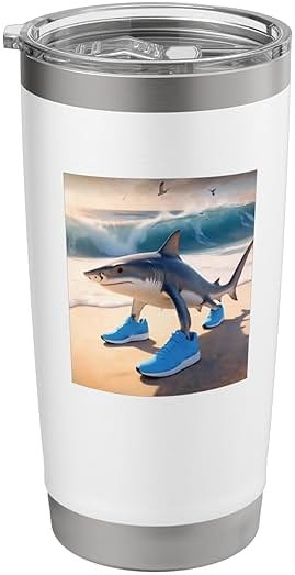 Tralalero Tralala Funny Gen Alpha Shark Meme Stainless Steel Insulated Tumbler - Product Image