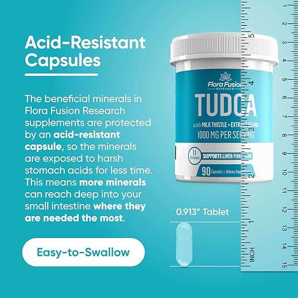 Flora Fusion Dr. Miller's TUDCA with Milk Thistle Extract, 1000mg per Serving, Liver and Gallbladder Cleanse Supplement, Supports Liver Function, 90 Capsules (45-Day Supply) - Image 3