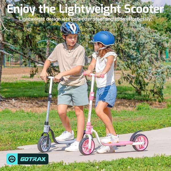 Gotrax KS8 Kick Scooter for Kids 5+, Large 8" Wheels and Height Adjustable Handlebar, Sturdy Wide Deck & Rear Brake, Detachable for Easy Storage, 2 Wheels Kids Scooter, Gift for Boys & Girl - Image 5