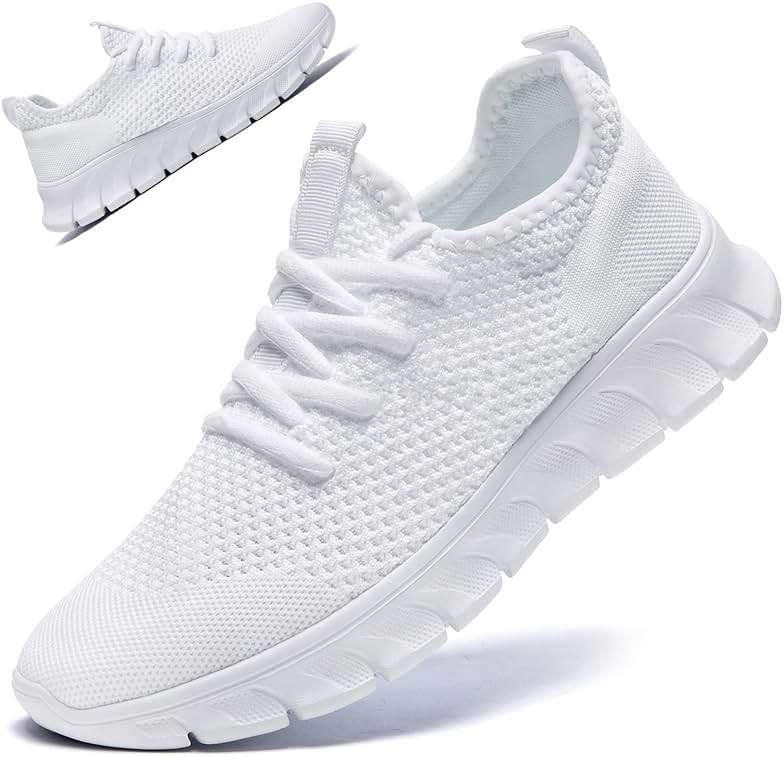 RJYWGS Running Shoes for Men Womens Walking Tennis Gym Sneakers Slip On Comfortable Lightweight Athletic Workout Fashion Sports Shoes - Image 1