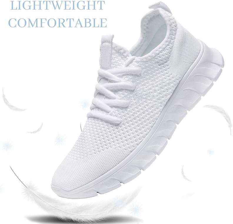 RJYWGS Running Shoes for Men Womens Walking Tennis Gym Sneakers Slip On Comfortable Lightweight Athletic Workout Fashion Sports Shoes - Image 2