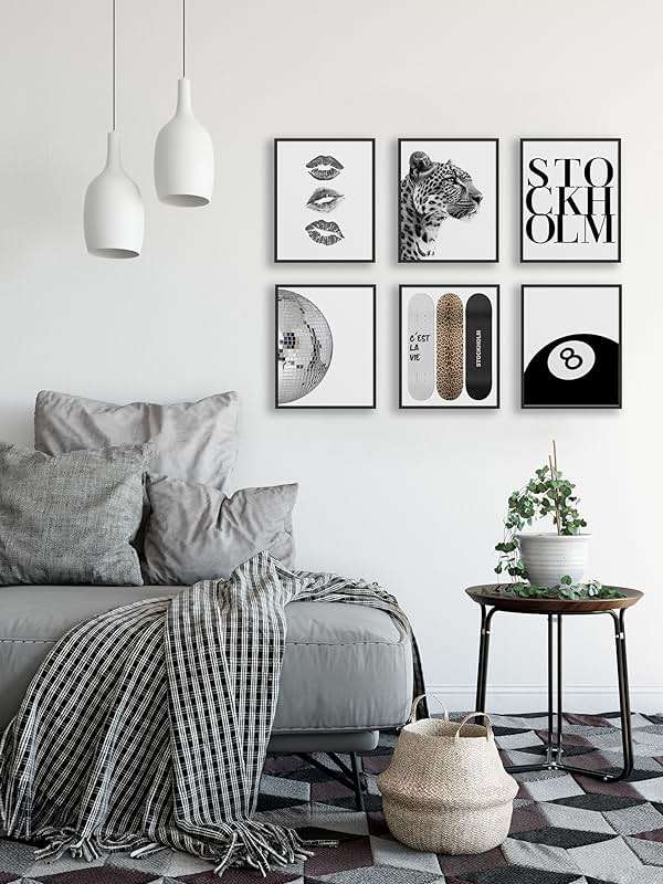 TwoDays Stockholm Style Room Decor for Women, Chic Trendy Wall Art for Living Room Aesthetic, Luxury Fashion Posters for Home Bedroom Apartment Dorm (8" X 10", Set of 6, UNFRAMED) - Image 4