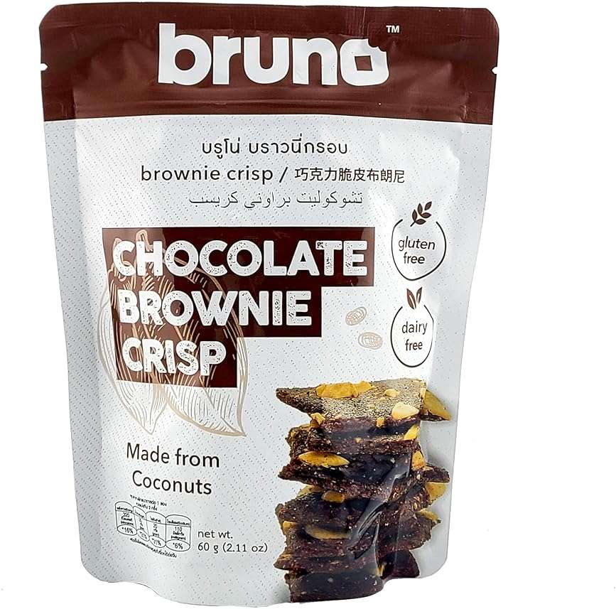 Bruno Chocolate Brownie Crisp, Gluten Free and Dairy Free, Coconut Based, 2.11 oz (Pack of 2) - Image 4