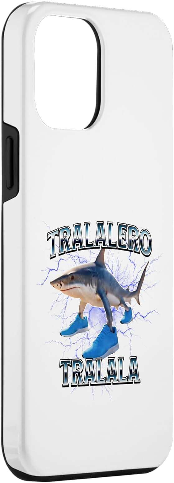 Tralalero Tralala Bootleg Brainrot Italian Brainrot Meme Case for iPhone 12 Pro Max - Image 3