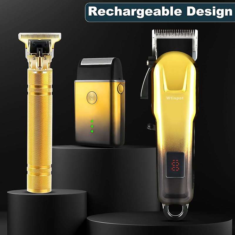 Hair Clippers Set for Men,Hair Clipper Trimmer with LED Display, Professional Cordless Hair Clipper Shaver Beard Trimmer, Hair Cutting Machine for Men, Holiday Gift for Him Father's Day Gift - Image 3