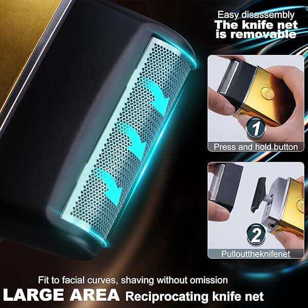 Hair Clippers Set for Men,Hair Clipper Trimmer with LED Display, Professional Cordless Hair Clipper Shaver Beard Trimmer, Hair Cutting Machine for Men, Holiday Gift for Him Father's Day Gift - Image 6