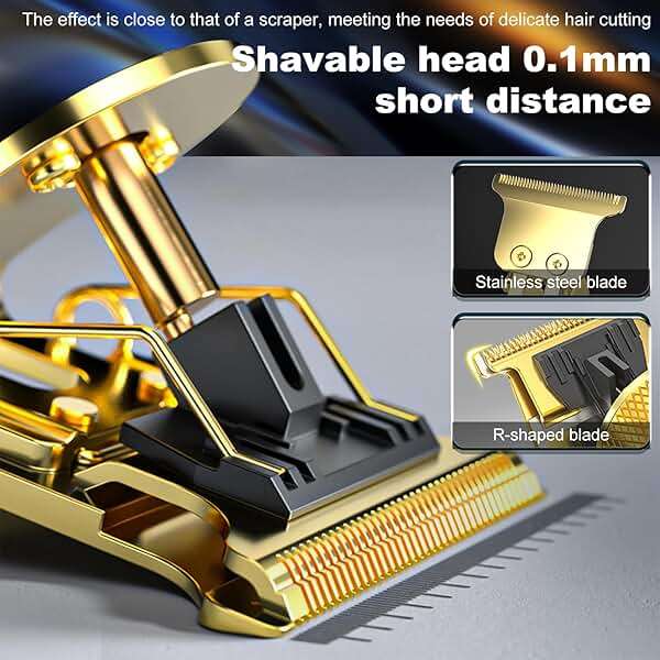 Hair Clippers Set for Men,Hair Clipper Trimmer with LED Display, Professional Cordless Hair Clipper Shaver Beard Trimmer, Hair Cutting Machine for Men, Holiday Gift for Him Father's Day Gift - Image 7