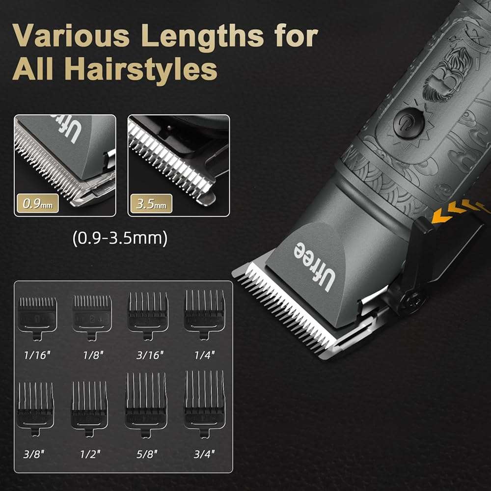 Ufree Beard Trimmer for Men with Hair Clipper, Professional Hair Clippers for Men and Hair Trimmers, Cordless Electric Razor Mens Grooming Kit for Nose, Face, Ear, Body, Gifts for Men Husband Father - Image 4