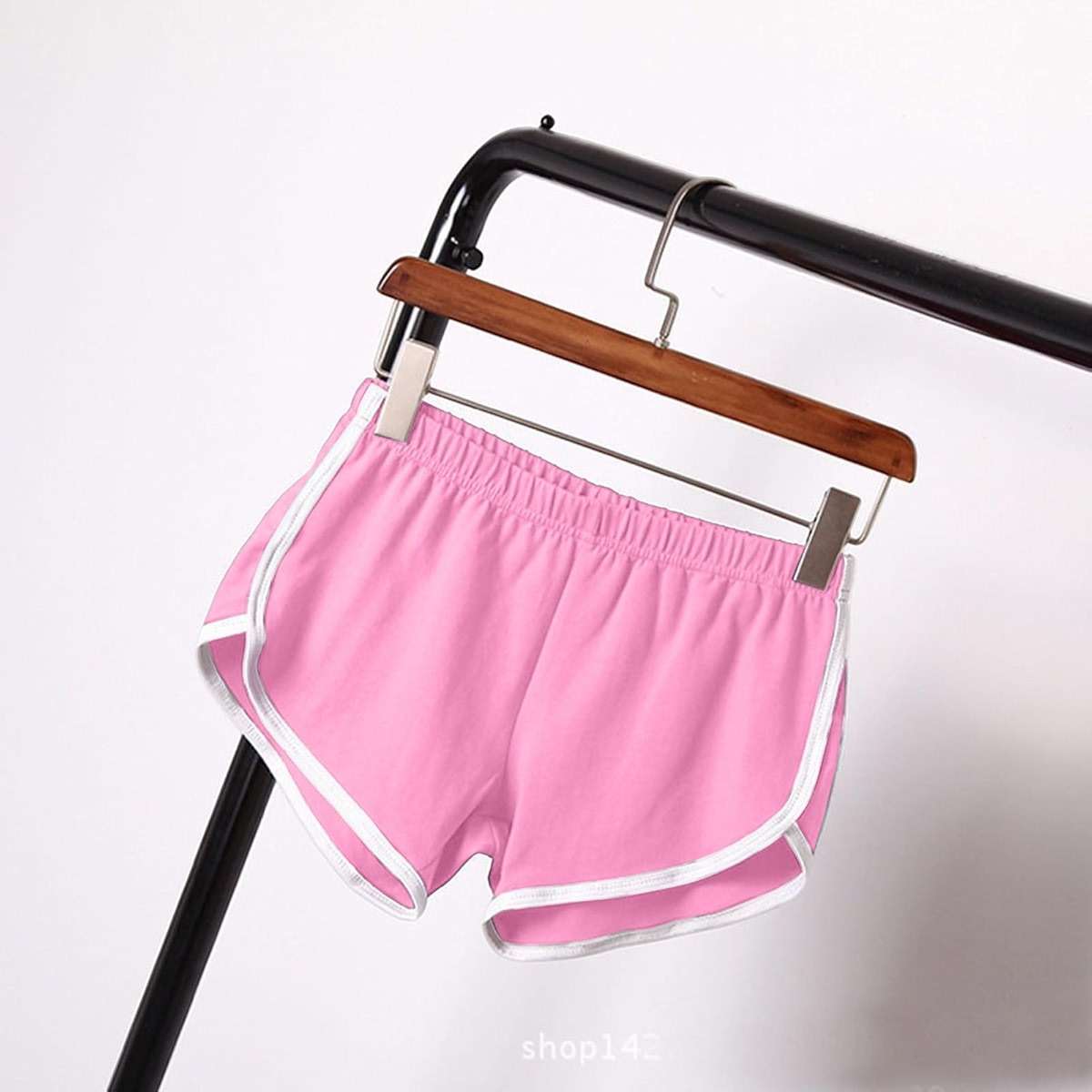 Womens Gym Shorts Dolphin Hem Casual Athletic Summer Running Booty Outfits Dance Elastic - Image 2