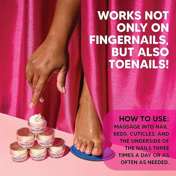 Onyx Professional Hard as Hoof Nail Strengthening Cream, Cherry Almond Scent - Made in USA, Nail Growth & Conditioning Cuticle Cream Stops Splits, Chips, Cracks & Strengthens Nails, 1 oz - Image 6
