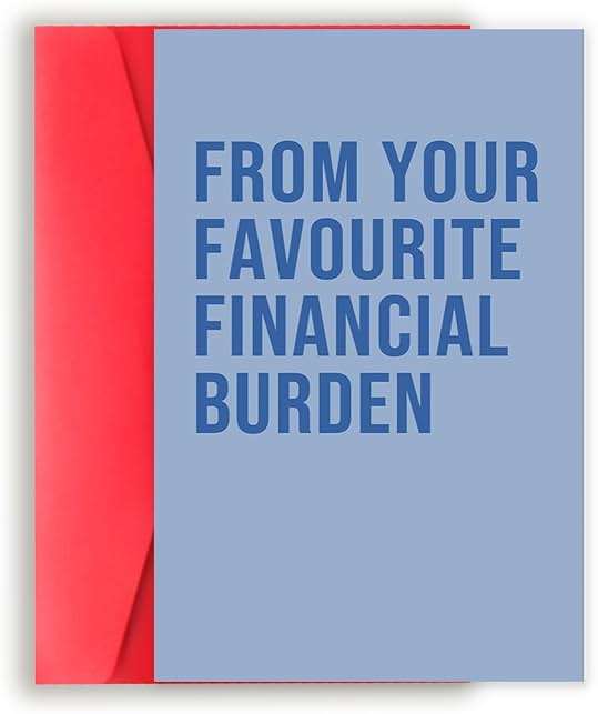 Asmallgf Funny Fathers Day Card, Fathers Day Gift from Daughter Son, Father‘s Day Gift for Dad, (From Your Favorite Financial Burden) - Image 1
