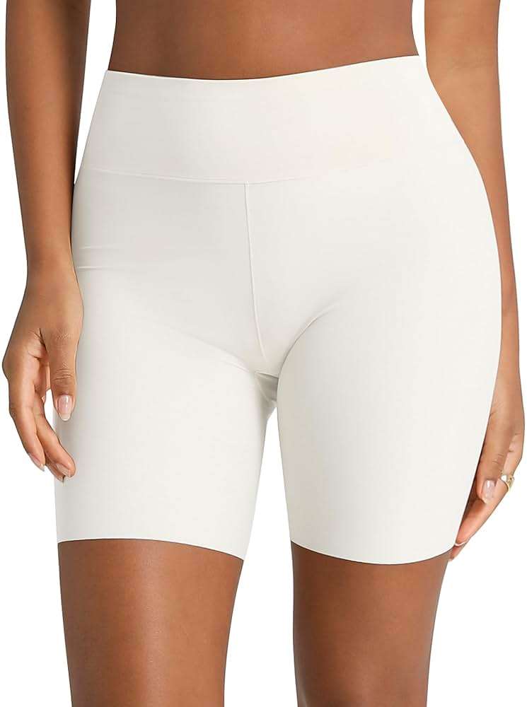 AugYew Women's Cooling Slip Shorts Under Dresses - Anti Chafing High Waisted Boyshort Underwear for Yoga Workout - Image 1