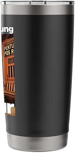 TUNG TUNG TUNG SAHUR Dank meme internet funny 2025 brainrot Stainless Steel Insulated Tumbler - Image 3