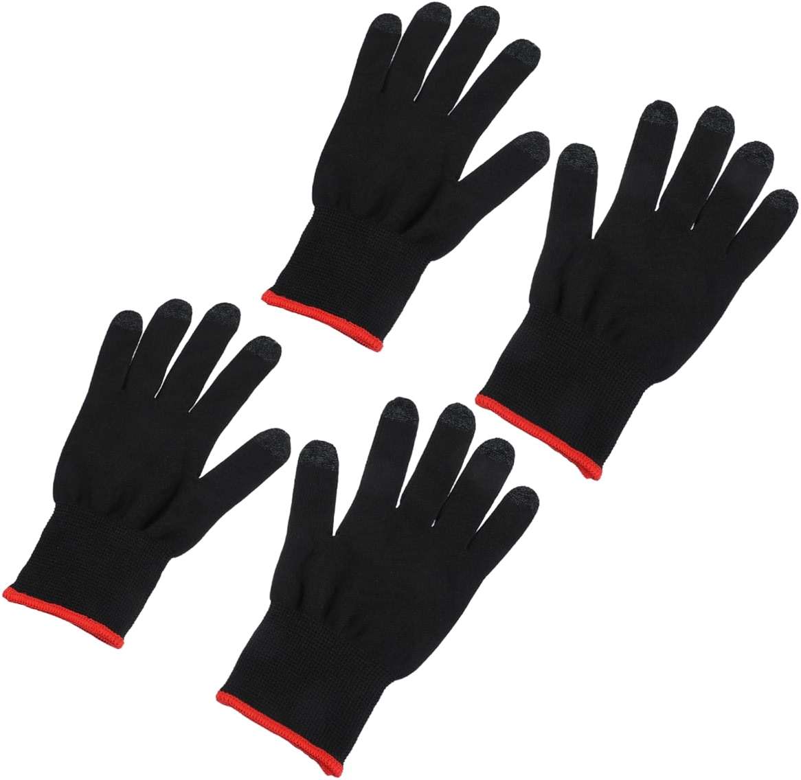 KALLORY 2pairs -Sweat Gloves for Mobile Gaming Non- Design -Ready Comfortable Fit for Gamers and Touchscreen Devices - Image 1