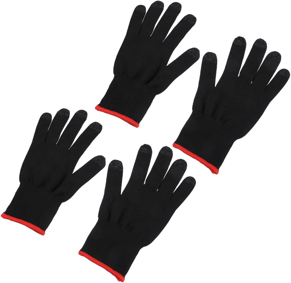 KALLORY 2pairs -Sweat Gloves for Mobile Gaming Non- Design -Ready Comfortable Fit for Gamers and Touchscreen Devices - Product Image