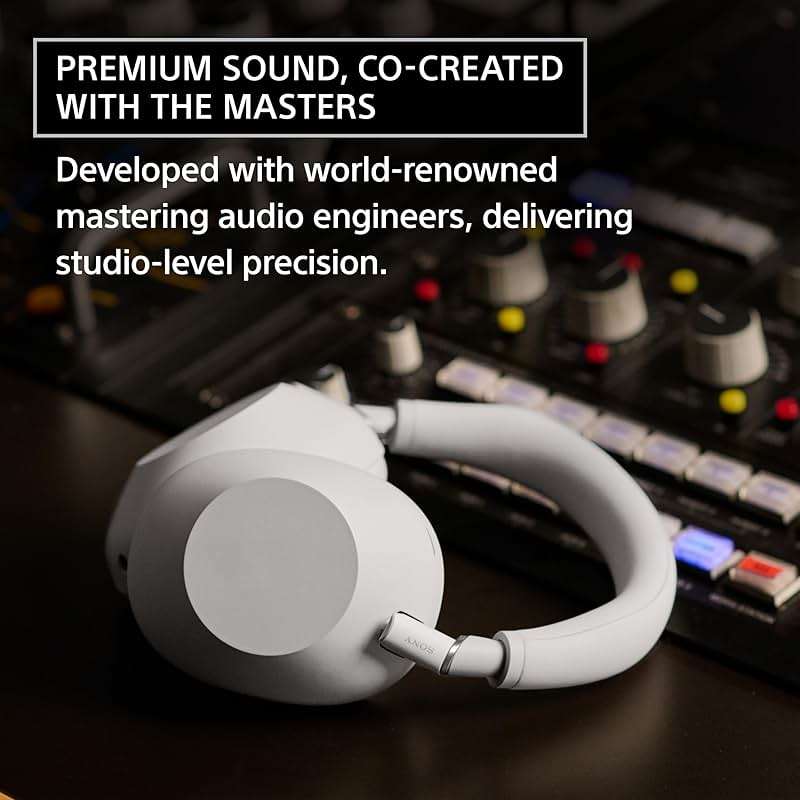 Sony WH-1000XM6 The Best Noise Canceling Wireless Headphones, HD NC Processor QN3, 12 Microphones, Adaptive NC Optimizer, Mastered by Engineers, Studio-Quality, 30-Hour Battery, Midnight Blue - Image 4