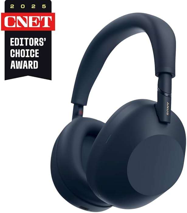 Sony WH-1000XM6 The Best Noise Canceling Wireless Headphones, HD NC Processor QN3, 12 Microphones, Adaptive NC Optimizer, Mastered by Engineers, Studio-Quality, 30-Hour Battery, Midnight Blue - Image 6