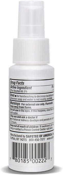 Safetec 2 oz. Hand Sanitizer Spray (24/case) - Image 4