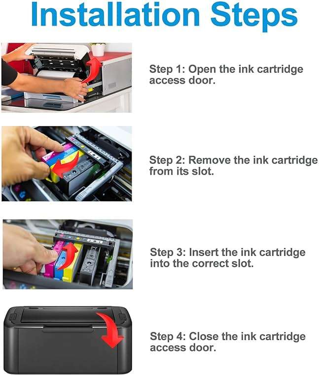 Couleuris Remanufactured Ink Cartridges Replacement for (Black, Cyan, Magenta, Yellow, 4-Pack) - Image 6