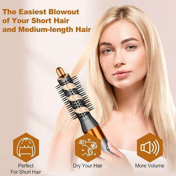 YTCHYYSK Small Round Volumizng Brush Attachment for Dyson Airwrap HS01 HS05 HS08, 20MM Smaller Tiny Round Brush Volume Boost Short to Medium Length Hair, Bangs to Creates Defined Bouncy Curls - Image 6