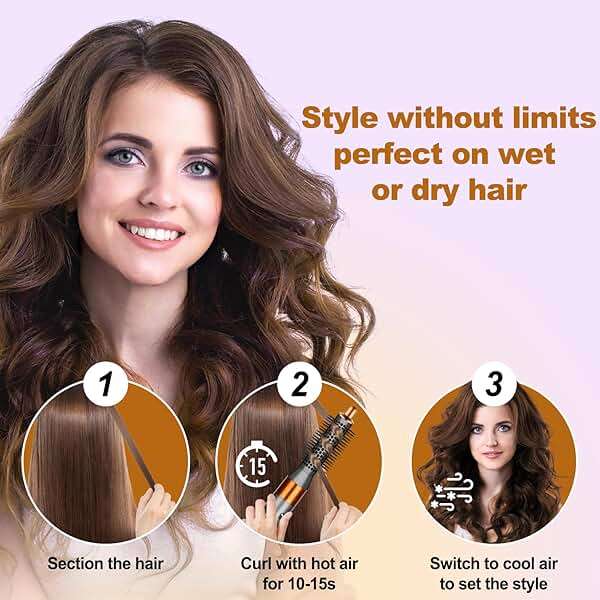 YTCHYYSK Small Round Volumizng Brush Attachment for Dyson Airwrap HS01 HS05 HS08, 20MM Smaller Tiny Round Brush Volume Boost Short to Medium Length Hair, Bangs to Creates Defined Bouncy Curls - Image 7