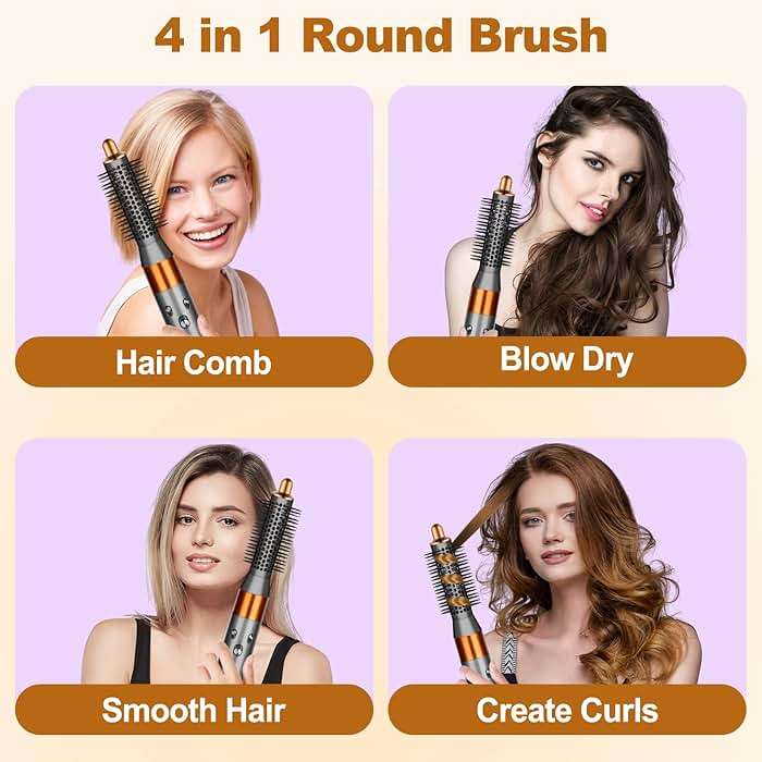 YTCHYYSK Small Round Volumizng Brush Attachment for Dyson Airwrap HS01 HS05 HS08, 20MM Smaller Tiny Round Brush Volume Boost Short to Medium Length Hair, Bangs to Creates Defined Bouncy Curls - Image 8