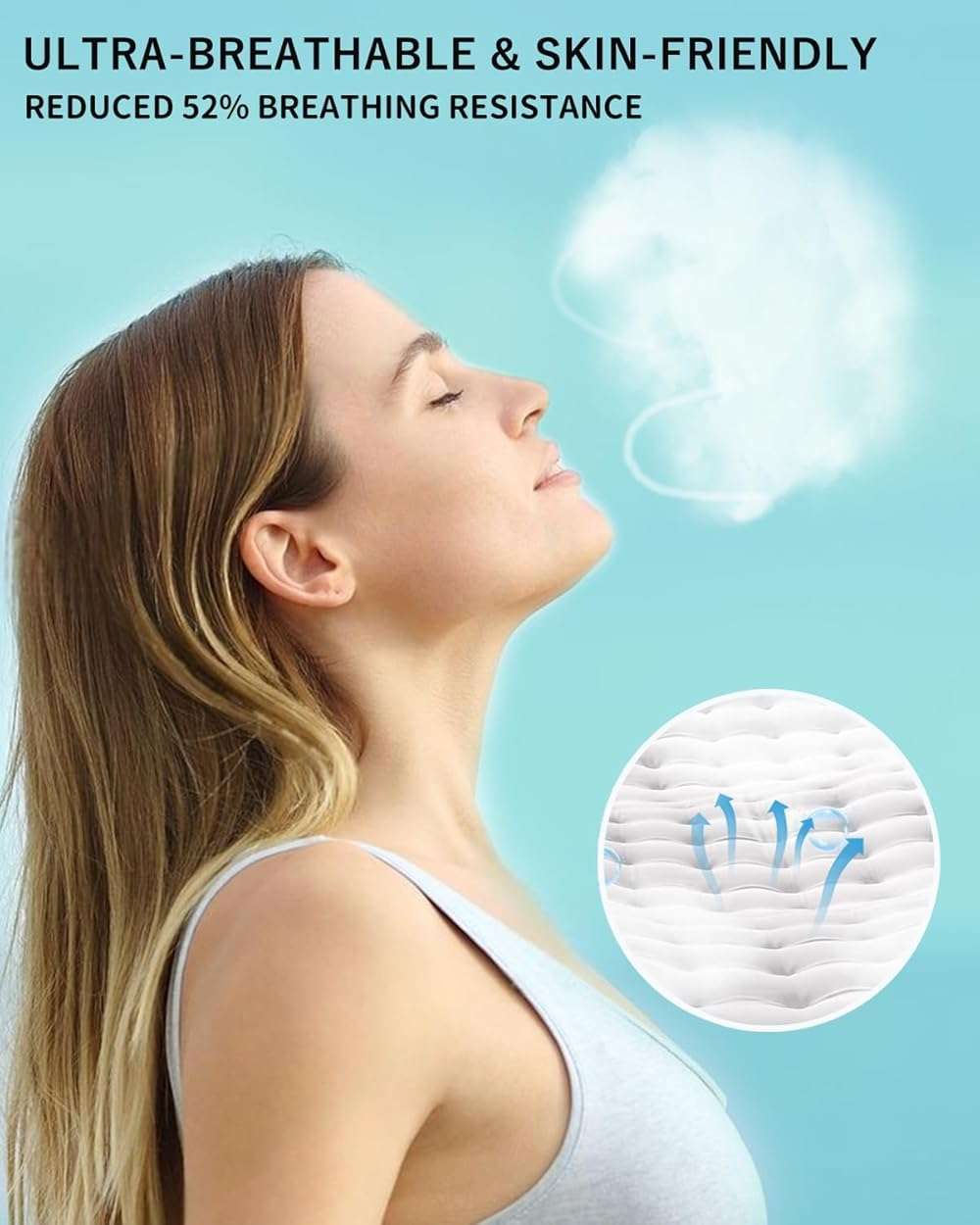 KOZUVEE KN95 Face Masks Black for Adults, Individually Wrapped, Breathable Disposable KN95 Mask with Elastic Ear Loop - Image 4