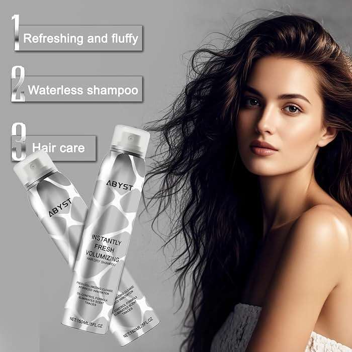 BENIX Dry Shampoo for Women & Men- Volumizing Spray for All Hair | Invisible Formula, Instantly Fresh & No White Residue | Natural Dry Shampoo Powder with Rice Starch (5 Oz) - Image 2