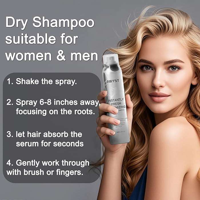 BENIX Dry Shampoo for Women & Men- Volumizing Spray for All Hair | Invisible Formula, Instantly Fresh & No White Residue | Natural Dry Shampoo Powder with Rice Starch (5 Oz) - Image 5