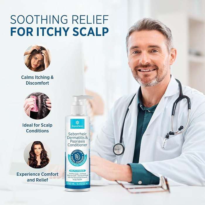 Seborrheic Dermatitis & Psoriasis Cream, Shampoo and Conditioner Set - Scalp Therapy System for Folliculitis, Psoriasis, Dandruff, Dry Scalp - Scalp Treatment to Relieve Itching, Flaking, Irritation - Image 8