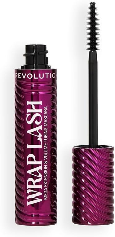 Revolution Beauty London, Wrap Lash Tubing Mascara, Smudge-Proof & Water-Resistant for Length & Volume, Vegan & Cruelty-Free, Burgundy, 0.28 fl oz - Product Image