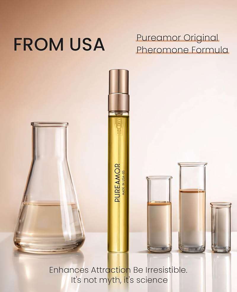 PUREAMOR Pheromones Perfumes for Women, Sweet Floral Scent with Blackcurrant, Iris, Praline, 0.34oz Travel Size Perfume Oil (LA VIE EN BELLE) - Image 3